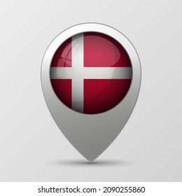 EPS10 Vector Patriotic background with Denmark flag colors. An element of impact for the use you want to make of it.