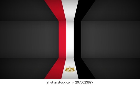 EPS10 Vector Patriotic background with Egypt flag colors. An element of impact for the use you want to make of it.