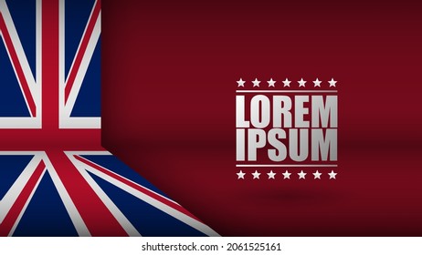 EPS10 Vector Patriotic Background with England flag colors. An element of impact for the use you want to make of it.