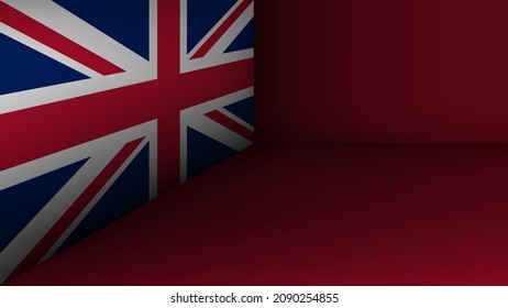 EPS10 Vector Patriotic background with England flag colors. An element of impact for the use you want to make of it.