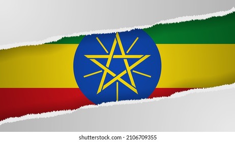 EPS10 Vector Patriotic background with Ethiopia flag colors. An element of impact for the use you want to make of it.