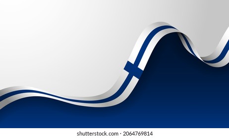 EPS10 Vector Patriotic Background with Finland flag colors. An element of impact for the use you want to make of it.