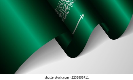 EPS10 Vector Patriótico fondo con bandera de Arabia Saudita. Un elemento de impacto para el uso que desea hacer de él.