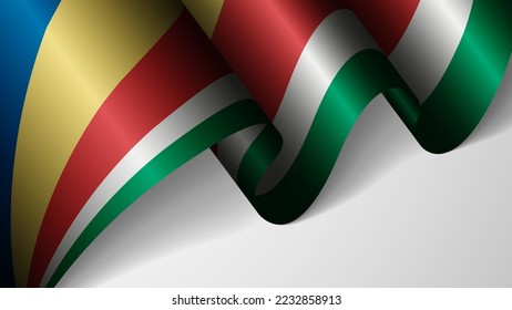 EPS10 Vector Patriotic background with flag of Seychelles. An element of impact for the use you want to make of it.