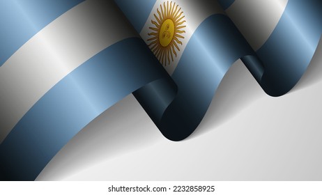 EPS10 Vector Patriotic background with flag of Argentina. An element of impact for the use you want to make of it.