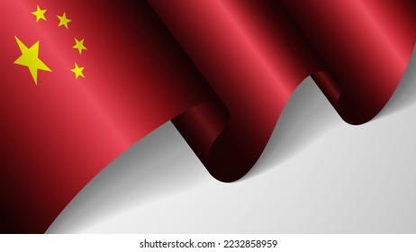 EPS10 Vector Patriotic background with flag of China. An element of impact for the use you want to make of it.