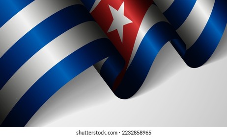 EPS10 Vector Patriotic background with flag of Cuba. An element of impact for the use you want to make of it.
