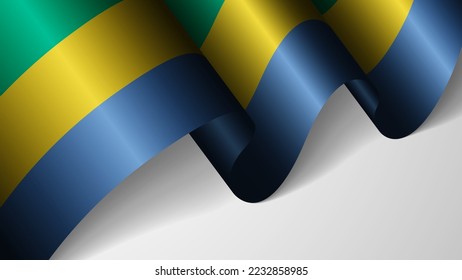 EPS10 Vector Patriotic background with flag of Gabon. An element of impact for the use you want to make of it.