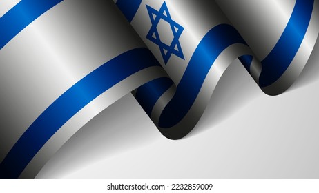 EPS10 Vector Patriotic background with flag of Israel. An element of impact for the use you want to make of it.