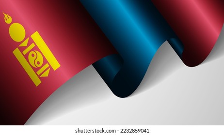 EPS10 Vector Fondo patriótico con bandera de Mongolia. Un elemento de impacto para el uso que desea hacer de él.
