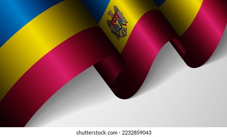 EPS10 Vector Patriotic background with flag of Moldova. An element of impact for the use you want to make of it.