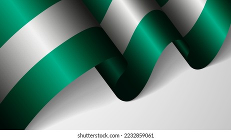 EPS10 Vector Patriotic background with flag of Nigeria. An element of impact for the use you want to make of it.