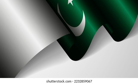 EPS10 Vector Patriotic background with flag of Pakistan. An element of impact for the use you want to make of it.