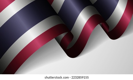 EPS10 Vector Patriotischer Hintergrund mit Flagge von Thailand. Ein Effekt für die Verwendung, die Sie daraus machen wollen.