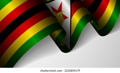 EPS10 Vector Patriotic background with flag of Zimbabwe. An element of impact for the use you want to make of it.
