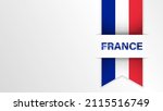 EPS10 Vector Patriotic background with France flag colors and written with reflection. An element of impact for the use you want to make of it.