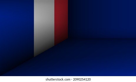 EPS10 Vector Patriotic background with France flag colors. An element of impact for the use you want to make of it.