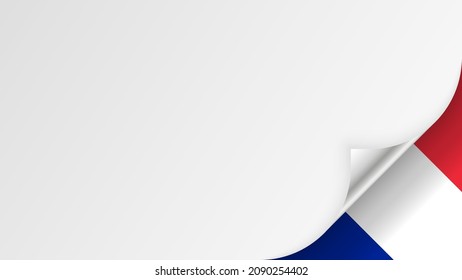 EPS10 Vector Patriotic background with France flag colors. An element of impact for the use you want to make of it.