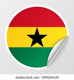 EPS10 Vector Patriotic background with Ghana flag colors. An element of impact for the use you want to make of it.