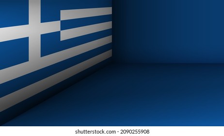 EPS10 Vector Patriotic background with Greece flag colors. An element of impact for the use you want to make of it.