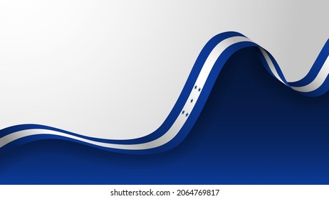 EPS10 Vector Patriotic Background with Honduras flag colors. An element of impact for the use you want to make of it.