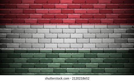 EPS10 Vector Patriotic background with Hungary flag colors. An element of impact for the use you want to make of it.