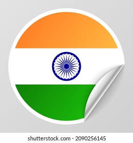 EPS10 Vector Patriotic background with India flag colors. An element of impact for the use you want to make of it.