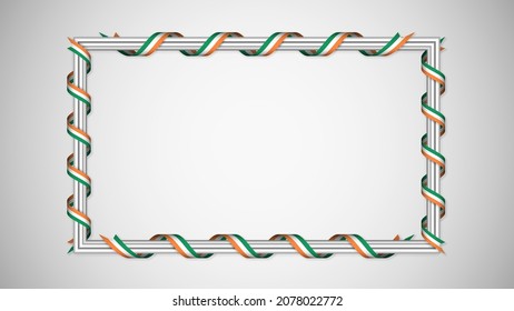 EPS10 Vector Patriotic background with Ireland flag colors. An element of impact for the use you want to make of it.