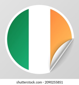 EPS10 Vector Patriotic background with Ireland flag colors. An element of impact for the use you want to make of it.