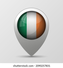 EPS10 Vector Patriotic background with Ireland flag colors. An element of impact for the use you want to make of it.