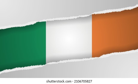 EPS10 Vector Patriotic background with Ireland flag colors. An element of impact for the use you want to make of it.