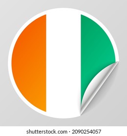EPS10 Vector Patriotic background with IvoryCoast flag colors. An element of impact for the use you want to make of it.
