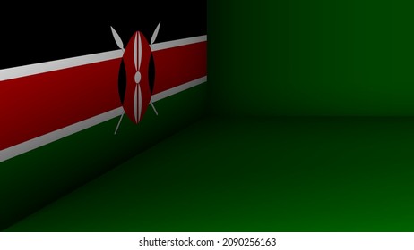EPS10 Vector Patriotic background with Kenya flag colors. An element of impact for the use you want to make of it.