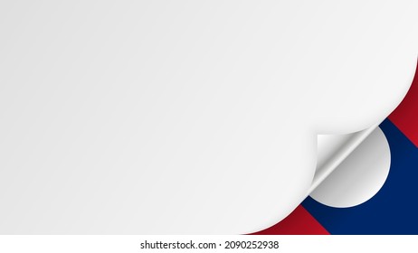 EPS10 Vector Patriotic background with Laos flag colors. An element of impact for the use you want to make of it.
