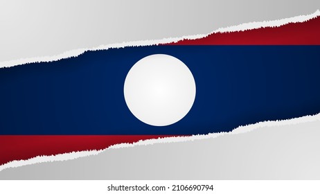 EPS10 Vector Patriotic background with Laos flag colors. An element of impact for the use you want to make of it.