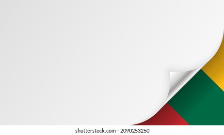EPS10 Vector Patriotic background with Lithuania flag colors. An element of impact for the use you want to make of it.