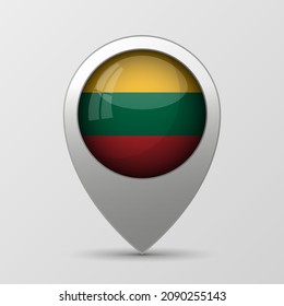 EPS10 Vector Patriotic background with Lithuania flag colors. An element of impact for the use you want to make of it.