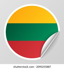 EPS10 Vector Patriotischer Hintergrund mit litauischen Flaggenfarben. Ein Effekt für die Verwendung, die Sie daraus machen wollen.
