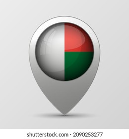 EPS10 Vector Patriotic background with Madagascar flag colors. An element of impact for the use you want to make of it.
