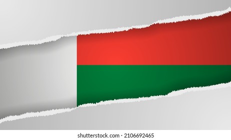 EPS10 Vector Patriotic background with Madagascar flag colors. An element of impact for the use you want to make of it.