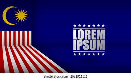 EPS10 Vector Patriotic Background with Malaysia flag colors. An element of impact for the use you want to make of it.