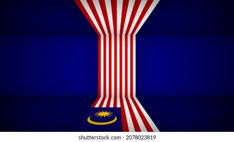 EPS10 Vector Patriotic background with Malaysia flag colors. An element of impact for the use you want to make of it.