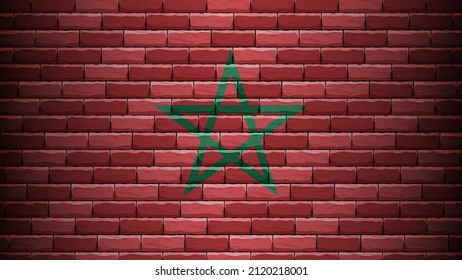 EPS10 Vector Patriotic background with Morocco flag colors. An element of impact for the use you want to make of it.