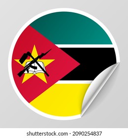 EPS10 Vector Patriotic background with Mozambique flag colors. An element of impact for the use you want to make of it.