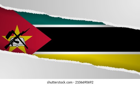 EPS10 Vector Patriotic background with Mozambique flag colors. An element of impact for the use you want to make of it.