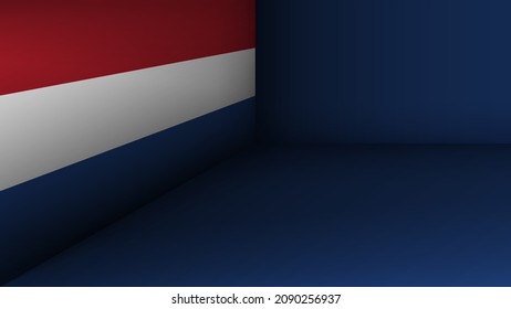 EPS10 Vector Patriotic background with Netherlands flag colors. An element of impact for the use you want to make of it.