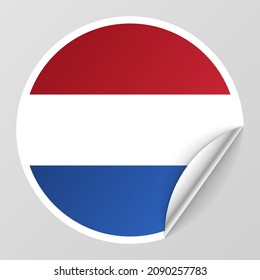 EPS10 Vector Patriotic background with Netherlands flag colors. An element of impact for the use you want to make of it.