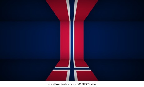 EPS10 Vector Patriotischer Hintergrund mit norwegischen Flaggenfarben. Ein Effekt für die Verwendung, die Sie daraus machen wollen.