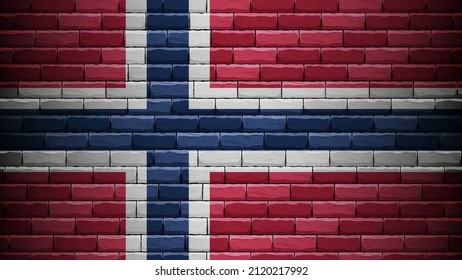 EPS10 Vector Patriotic background with Norway flag colors. An element of impact for the use you want to make of it.