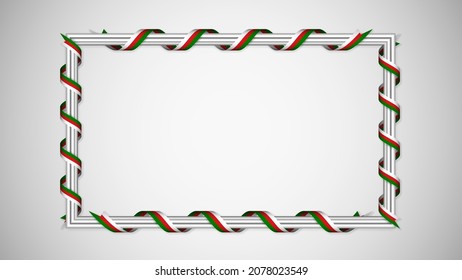 EPS10 Vector Patriotic background with Oman flag colors. An element of impact for the use you want to make of it.